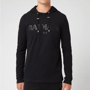 Balmain Men's Lightweight Hoodie - NAVY